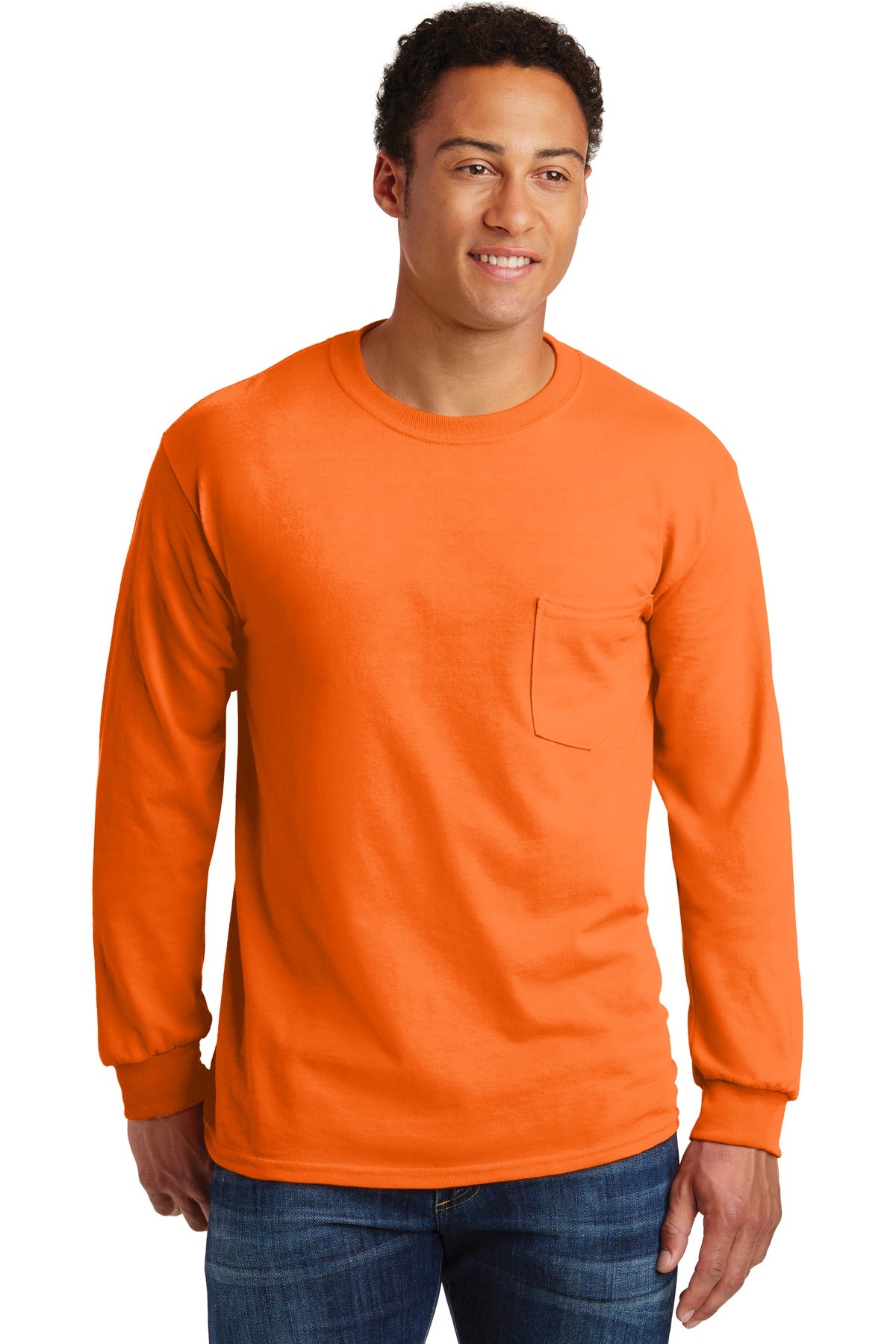 Gildan- Gildan® - Ultra Cotton® 100% US Cotton Long Sleeve T-Shirt with Pocket. 2410-Medtech- 3