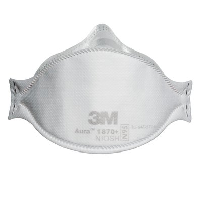 3M 1870+ N95 Particulate Respirator Mask, 20/Box