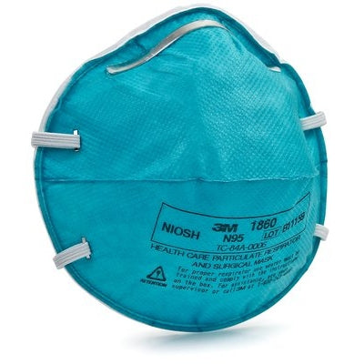  3M-3M™ Health Care Particulate Respirator and Surgical Mask 1860, N95, 20/Box-MedTech-4