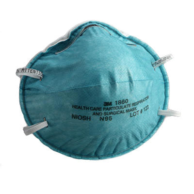  3M-3M™ Health Care Particulate Respirator and Surgical Mask 1860, N95, 20/Box-MedTech-3