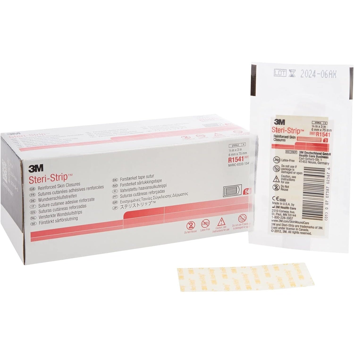  3M-3M Steri-Strip Reinforced Adhesive Skin Closures-MedTech-3