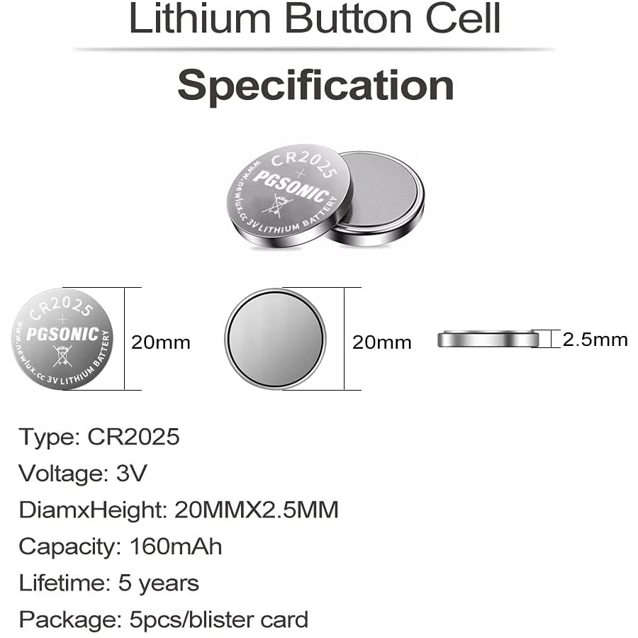 3v Coin Cell Battery Pack of 10