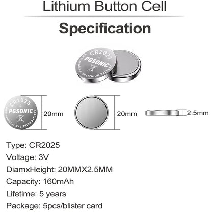 3v Coin Cell Battery Pack of 10