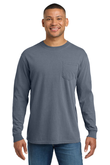 Comfort Colors- COMFORT COLORS ® Heavyweight Ring Spun Long Sleeve Pocket Tee. 4410-Medtech- 2