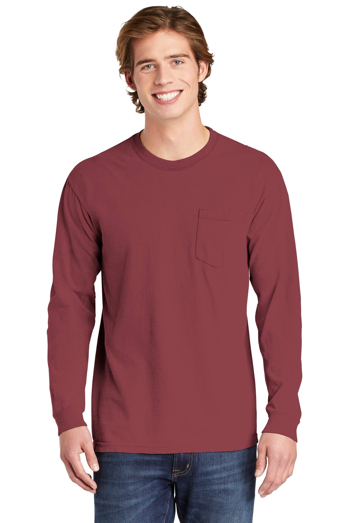 Comfort Colors- COMFORT COLORS ® Heavyweight Ring Spun Long Sleeve Pocket Tee. 4410-Medtech- 3