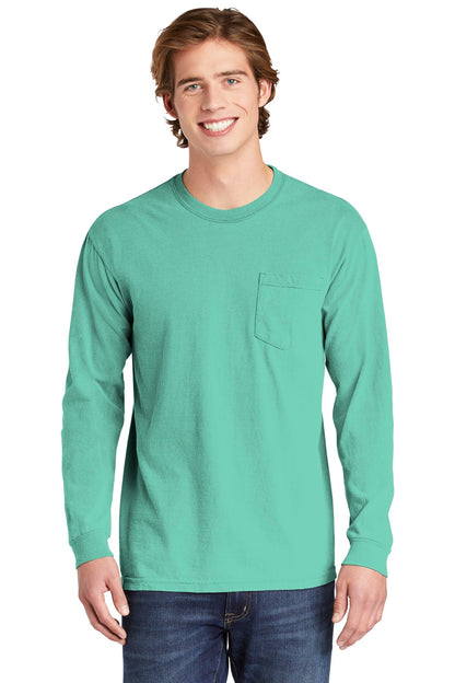 Comfort Colors- COMFORT COLORS ® Heavyweight Ring Spun Long Sleeve Pocket Tee. 4410-Medtech- 4