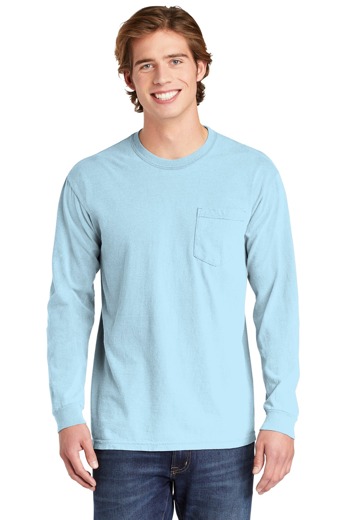 Comfort Colors- COMFORT COLORS ® Heavyweight Ring Spun Long Sleeve Pocket Tee. 4410-Medtech- 5