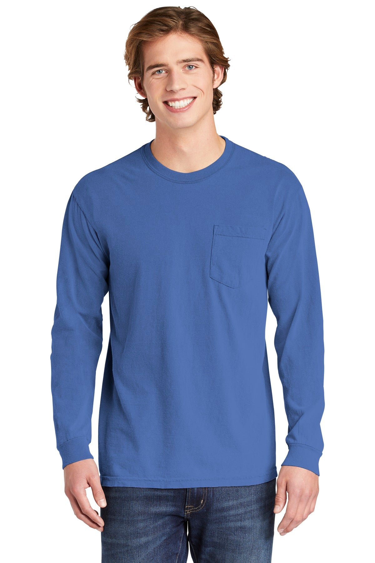 Comfort Colors- COMFORT COLORS ® Heavyweight Ring Spun Long Sleeve Pocket Tee. 4410-Medtech- 7