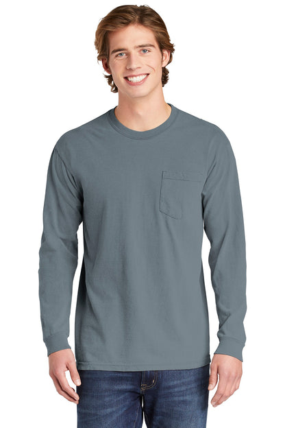 Comfort Colors- COMFORT COLORS ® Heavyweight Ring Spun Long Sleeve Pocket Tee. 4410-Medtech- 8