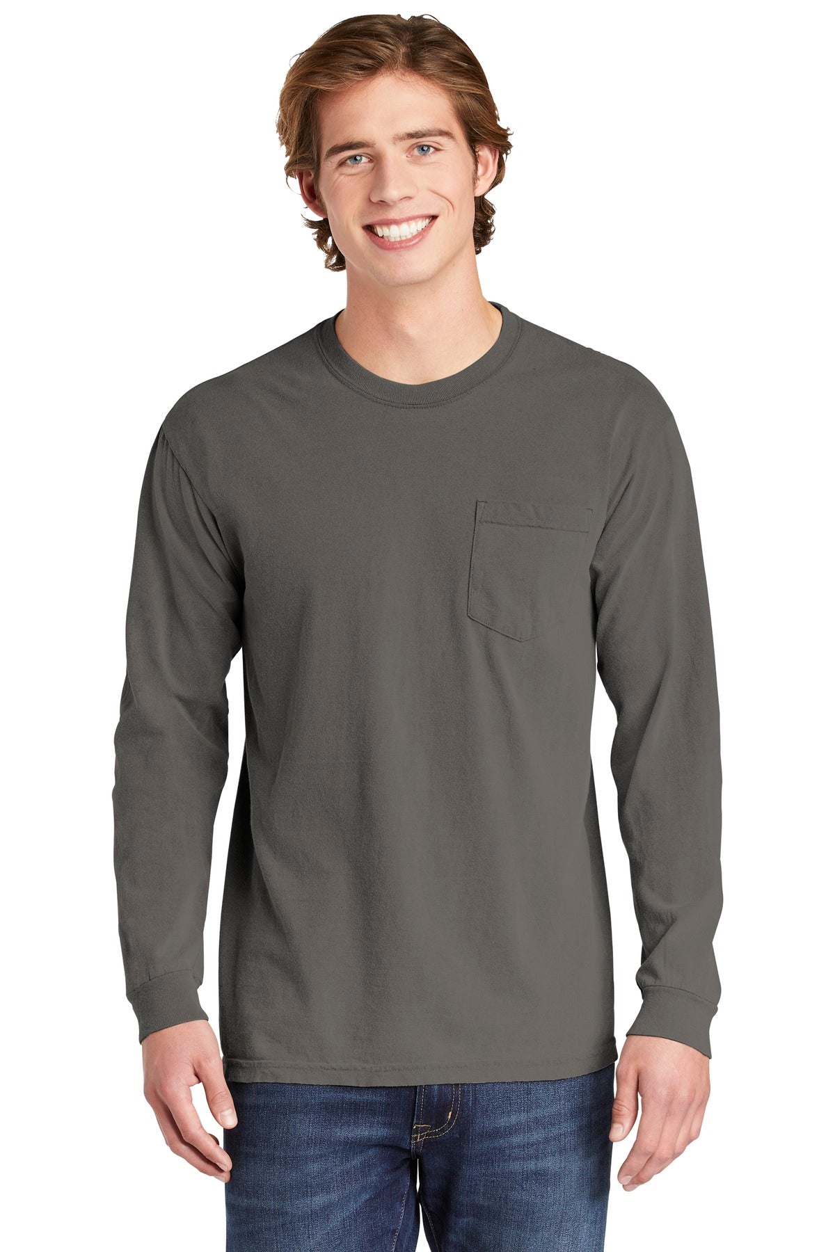 Comfort Colors- COMFORT COLORS ® Heavyweight Ring Spun Long Sleeve Pocket Tee. 4410-Medtech- 9