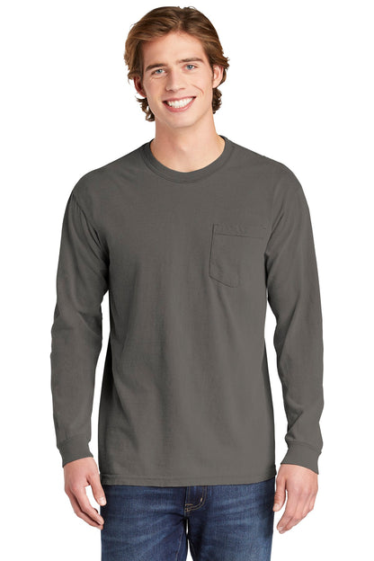 Comfort Colors- COMFORT COLORS ® Heavyweight Ring Spun Long Sleeve Pocket Tee. 4410-Medtech- 9