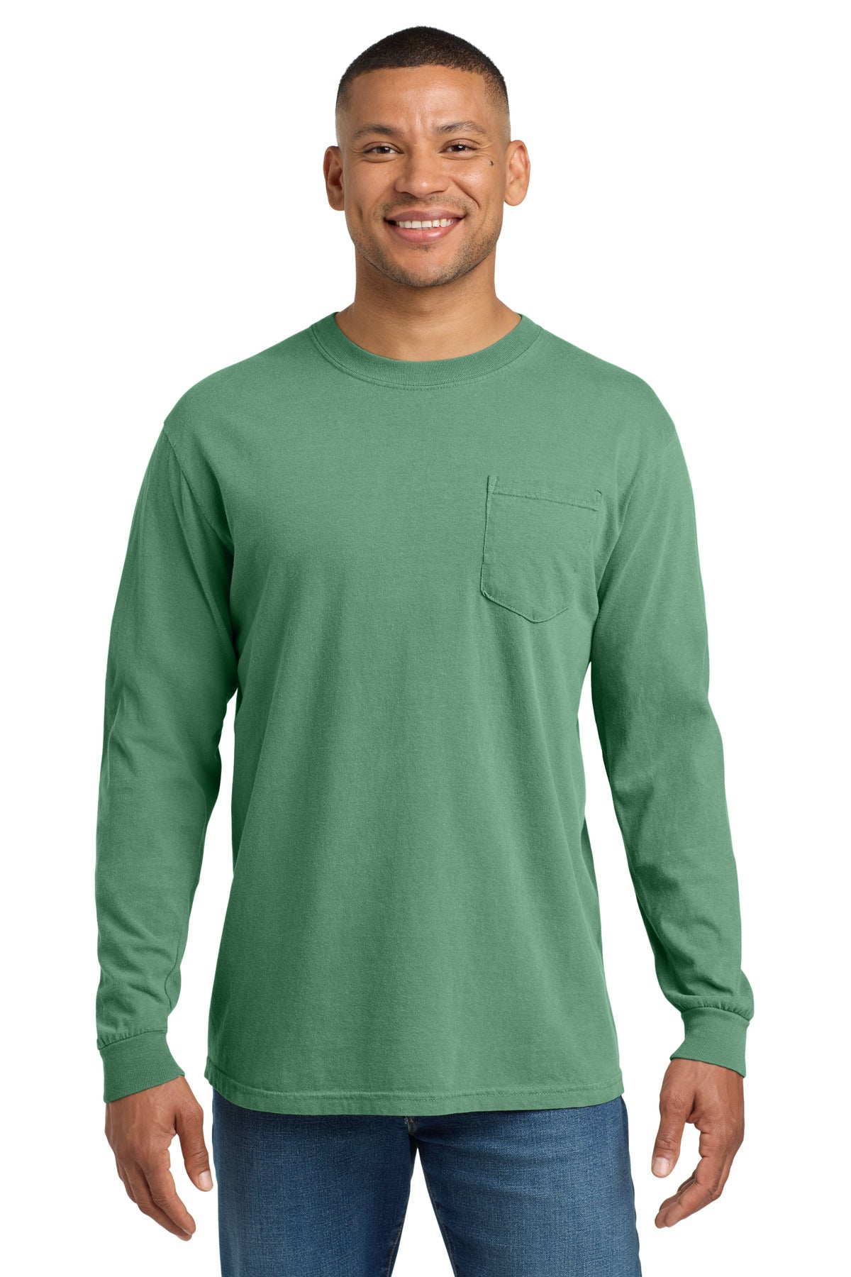 Comfort Colors- COMFORT COLORS ® Heavyweight Ring Spun Long Sleeve Pocket Tee. 4410-Medtech- 10