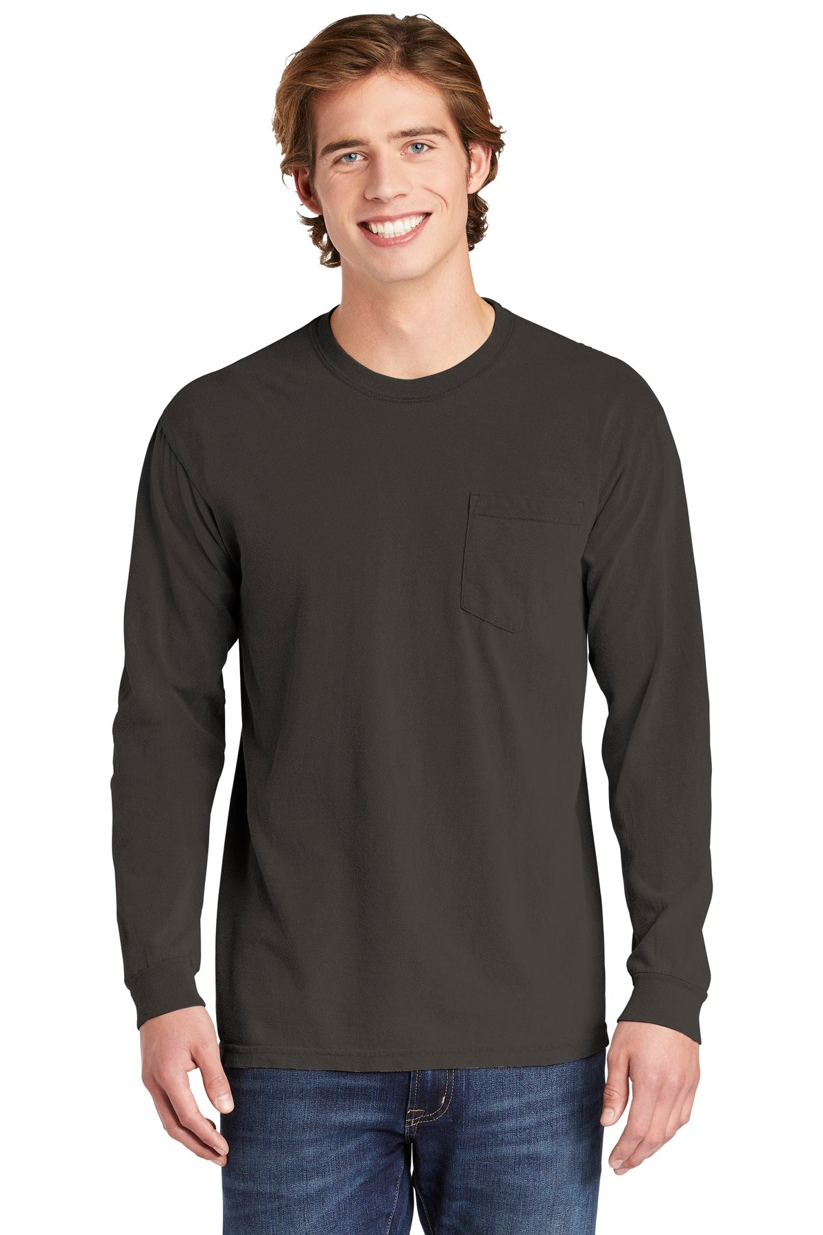 Comfort Colors- COMFORT COLORS ® Heavyweight Ring Spun Long Sleeve Pocket Tee. 4410-Medtech- 11