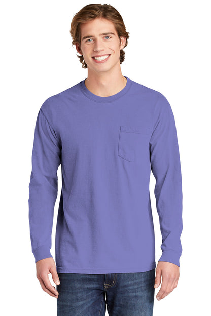 Comfort Colors- COMFORT COLORS ® Heavyweight Ring Spun Long Sleeve Pocket Tee. 4410-Medtech- 14