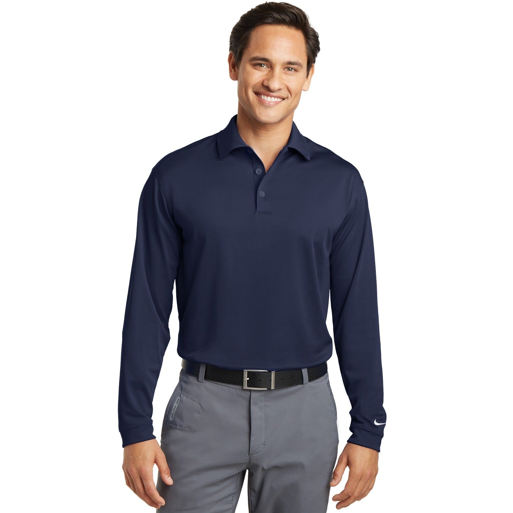 Nike- Nike Long Sleeve Dri-FIT Stretch Tech Polo. 466364-Medtech- 4