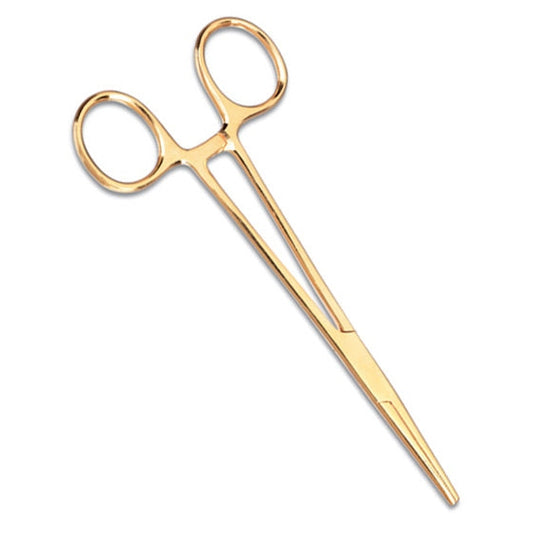 5.5" Gold Plated Kelly Forceps