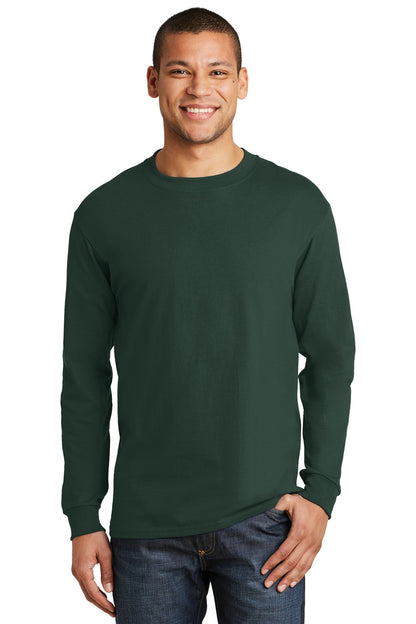 Hanes- Hanes® Beefy-T® - 100% Cotton Long Sleeve T-Shirt. 5186-Medtech- 4