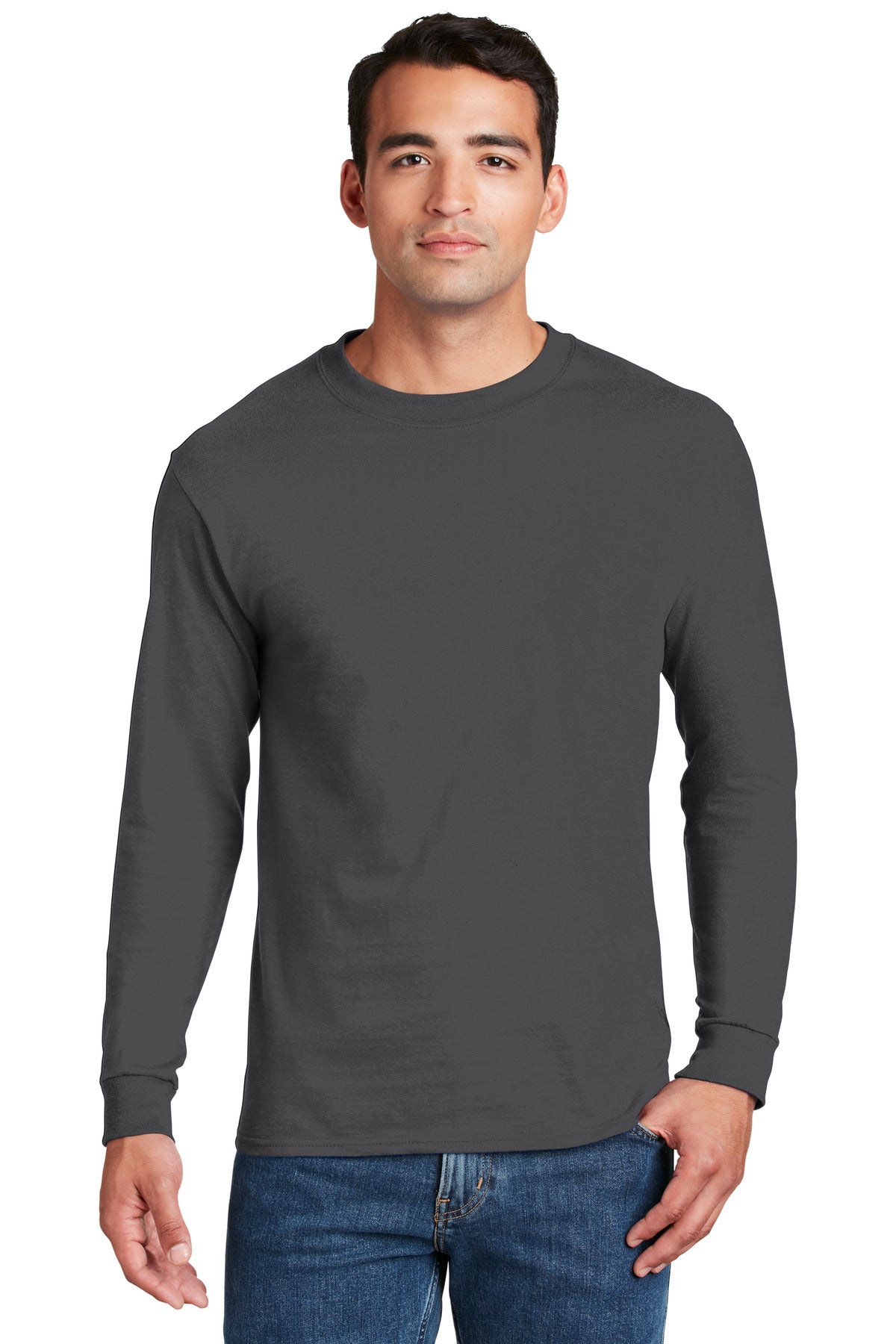 Hanes- Hanes® Beefy-T® - 100% Cotton Long Sleeve T-Shirt. 5186-Medtech- 9