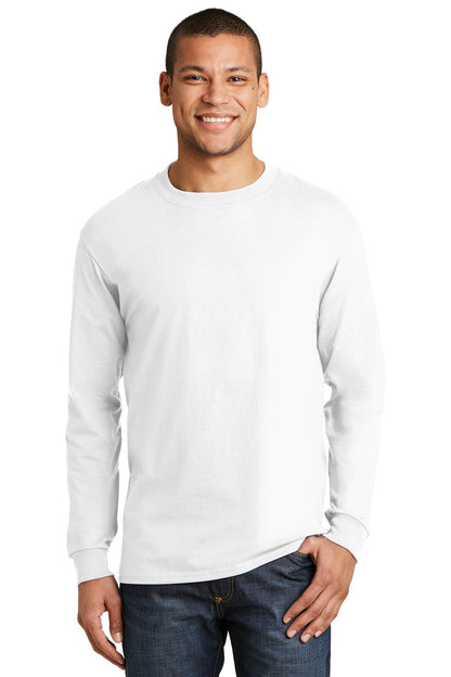 Hanes- Hanes® Beefy-T® - 100% Cotton Long Sleeve T-Shirt. 5186-Medtech- 10