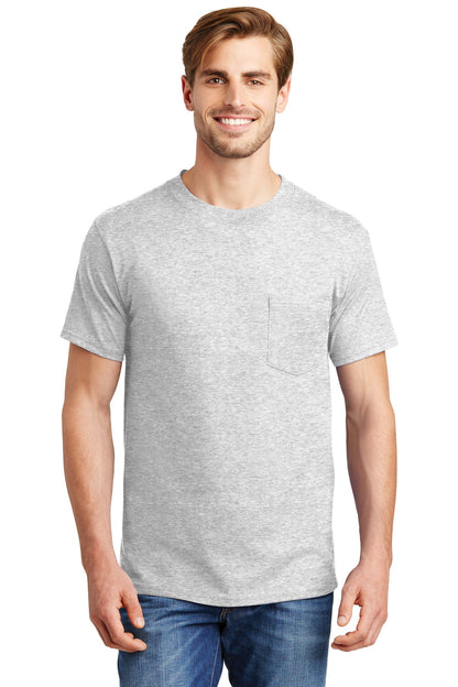 Hanes- Hanes® Beefy-T® - 100% Cotton T-Shirt with Pocket. 5190-Medtech- 1