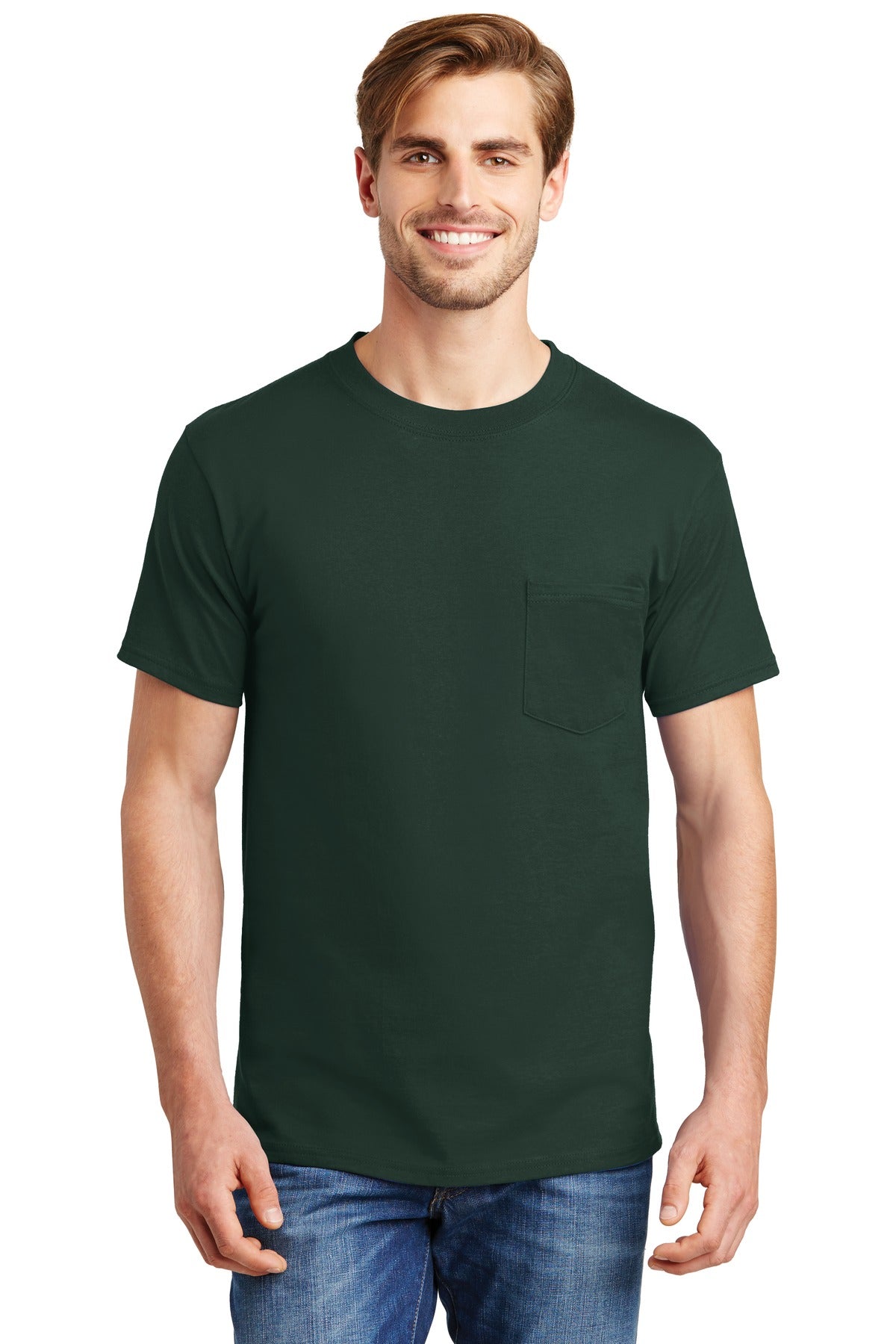 Hanes- Hanes® Beefy-T® - 100% Cotton T-Shirt with Pocket. 5190-Medtech- 4