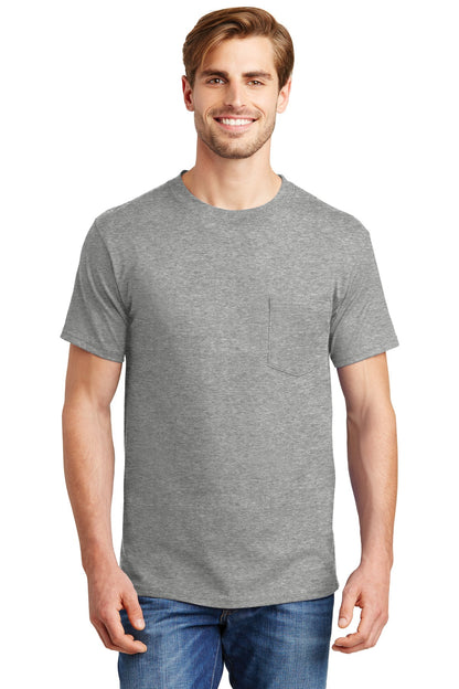 Hanes- Hanes® Beefy-T® - 100% Cotton T-Shirt with Pocket. 5190-Medtech- 8