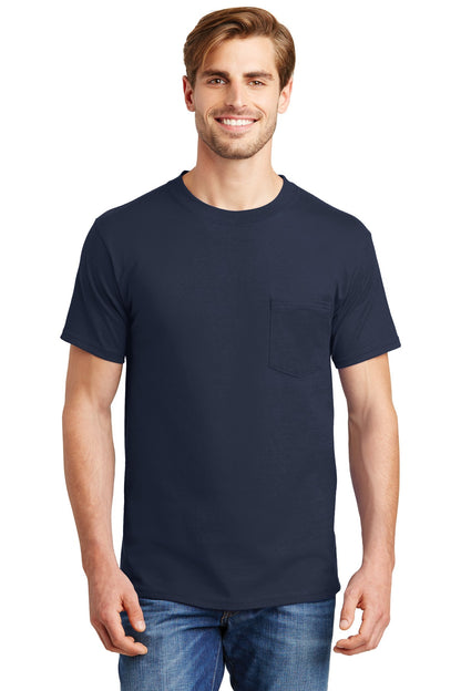 Hanes- Hanes® Beefy-T® - 100% Cotton T-Shirt with Pocket. 5190-Medtech- 9