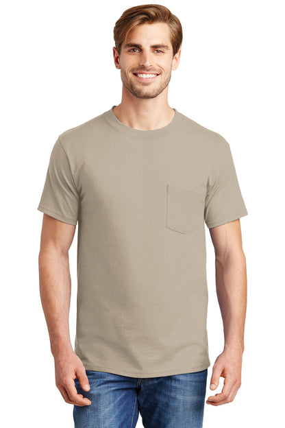 Hanes- Hanes® Beefy-T® - 100% Cotton T-Shirt with Pocket. 5190-Medtech- 11