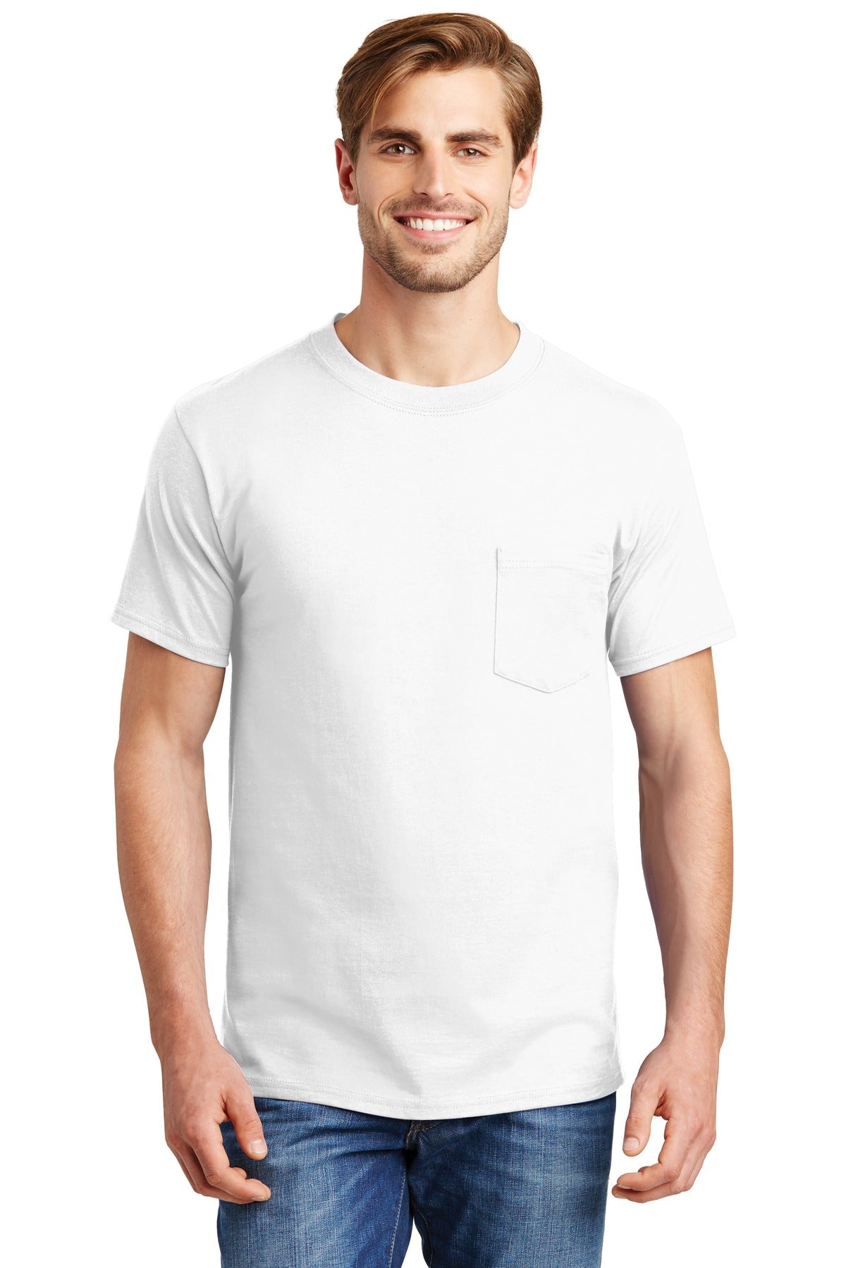 Hanes- Hanes® Beefy-T® - 100% Cotton T-Shirt with Pocket. 5190-Medtech- 13