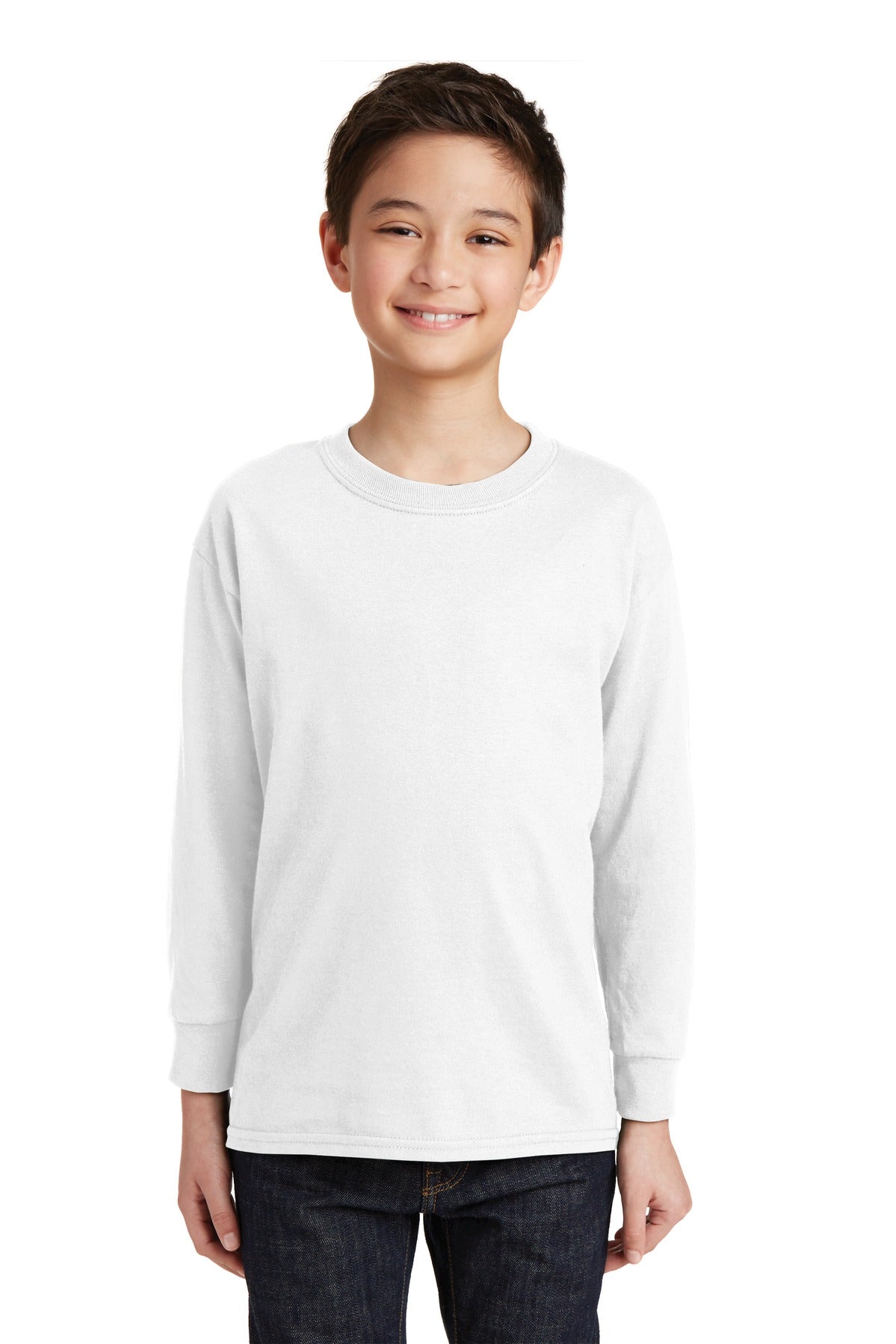 Gildan- Gildan® Youth Heavy Cotton™ 100% Cotton Long Sleeve T-Shirt. 5400B-Medtech- 6