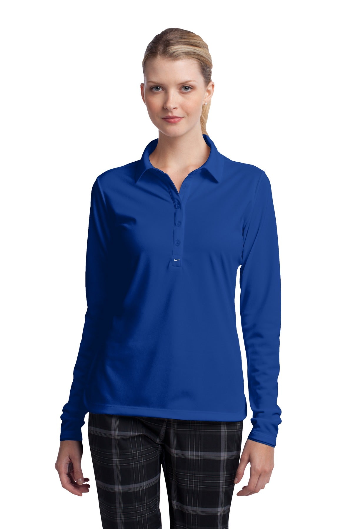 Nike- Nike Women's Long Sleeve Dri-FIT Stretch Tech Polo. 545322-Medtech- 3