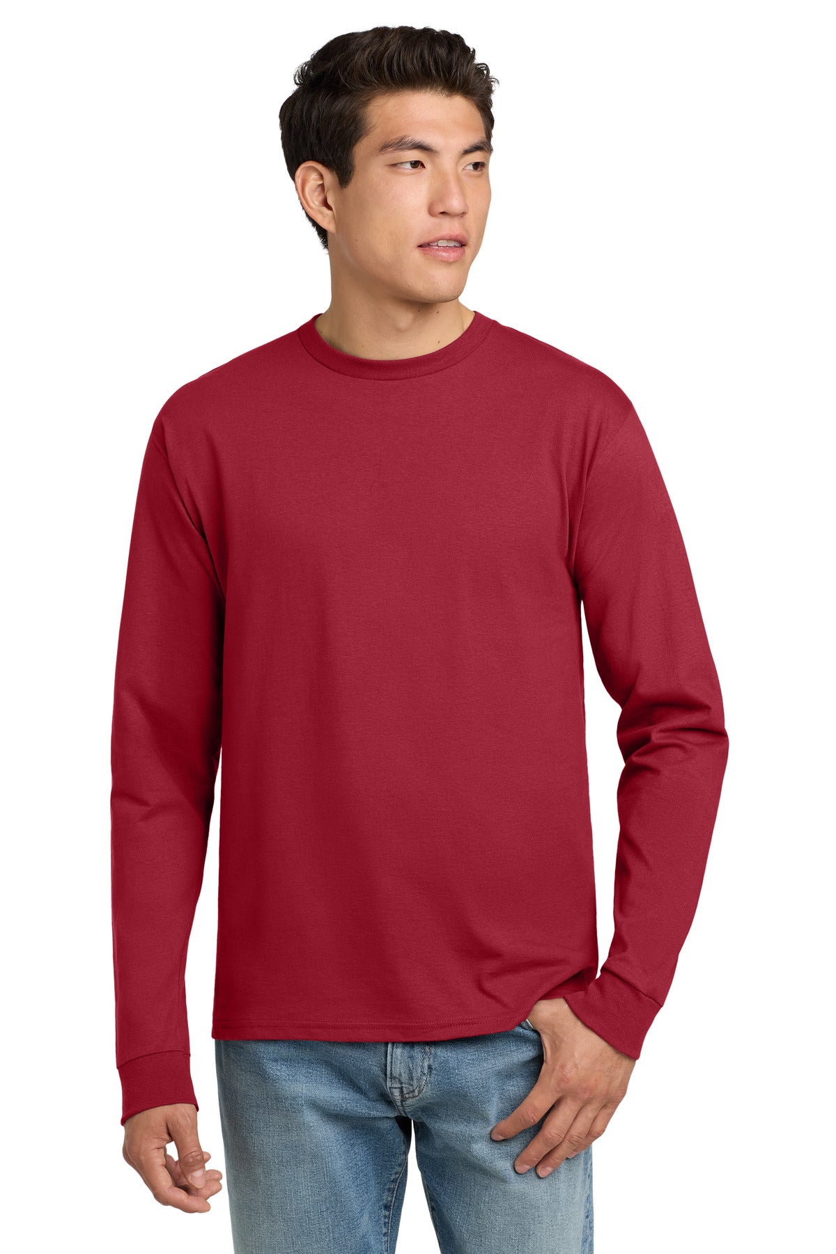 Hanes- Hanes® - Authentic 100% Cotton Long Sleeve T-Shirt. 5586-Medtech- 5