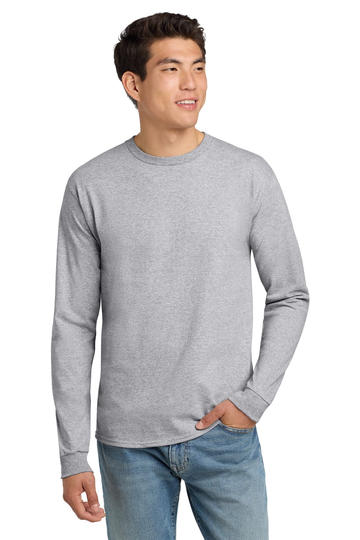 Hanes- Hanes® - Authentic 100% Cotton Long Sleeve T-Shirt. 5586-Medtech- 7