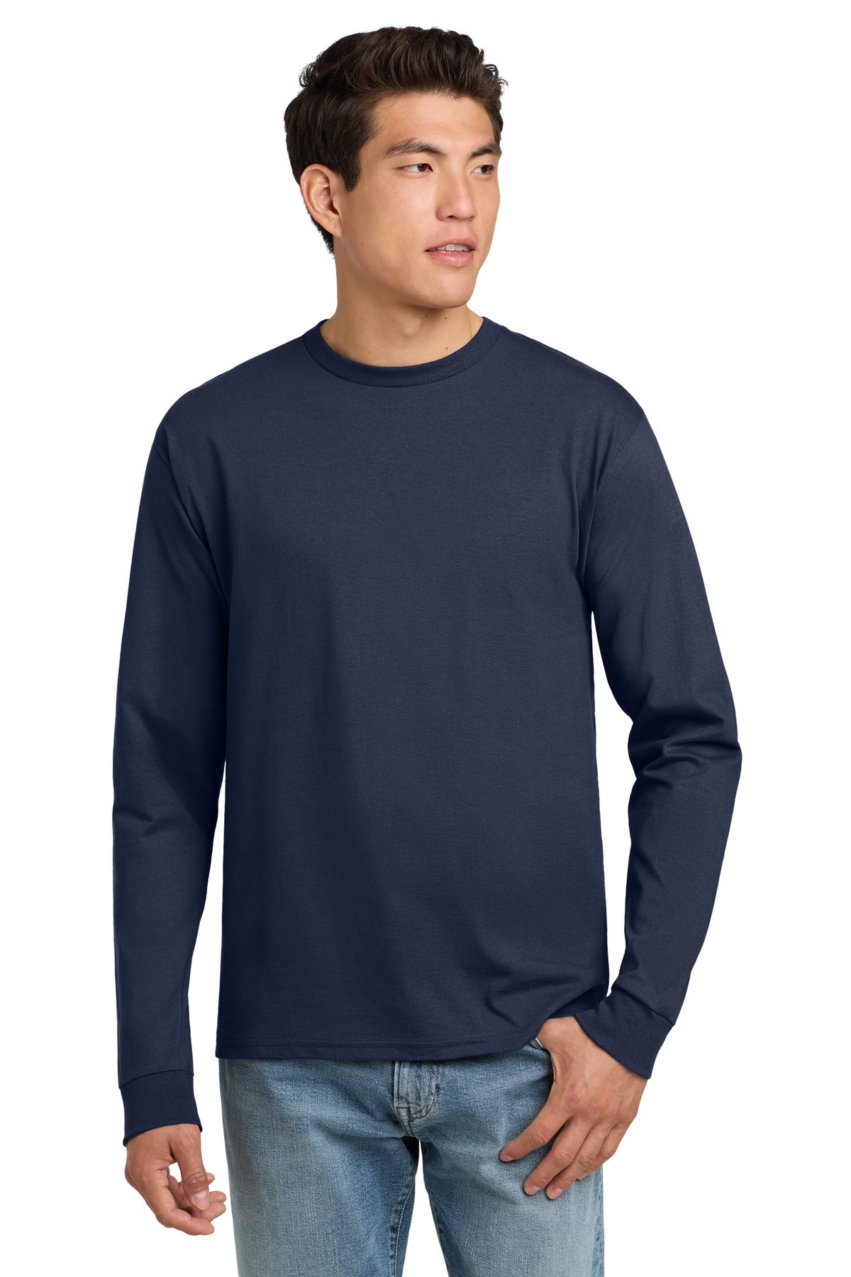 Hanes- Hanes® - Authentic 100% Cotton Long Sleeve T-Shirt. 5586-Medtech- 8