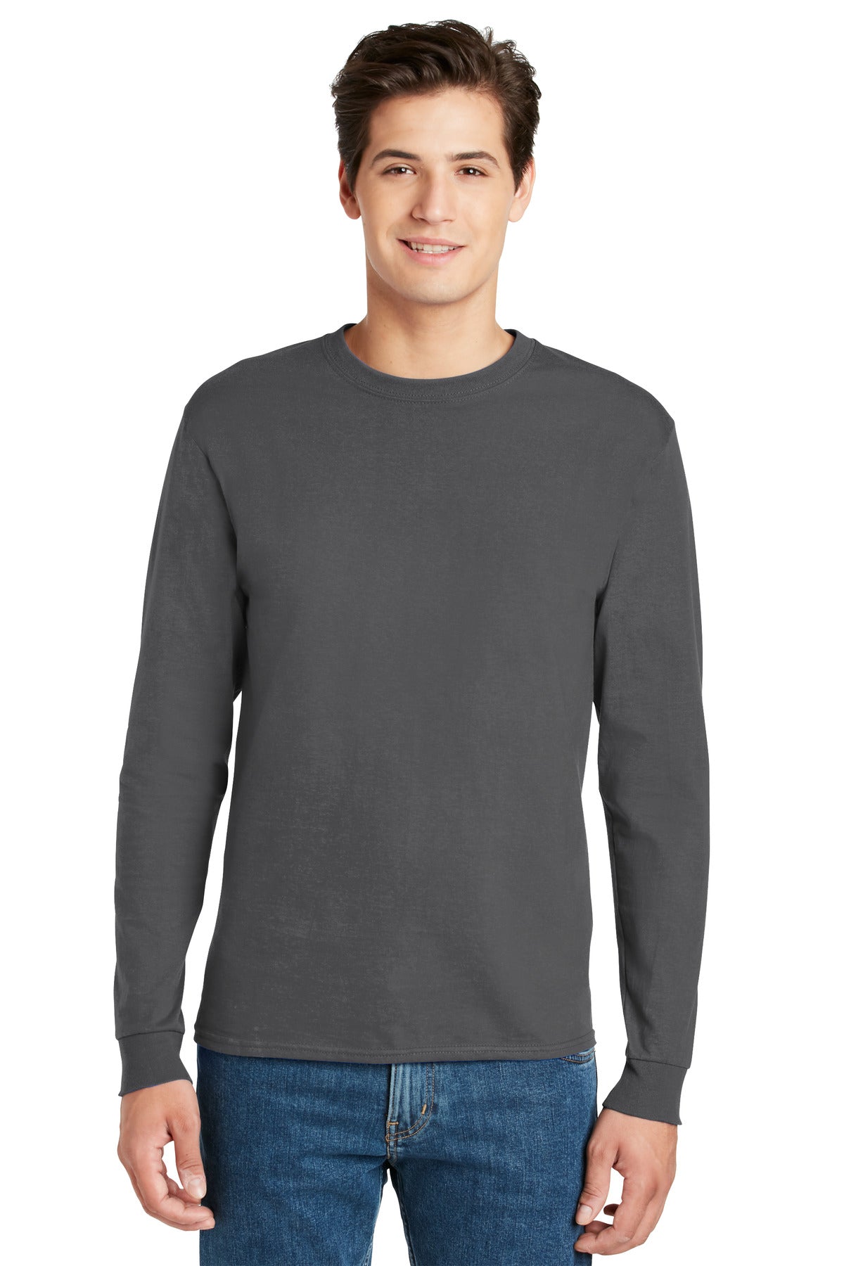 Hanes- Hanes® - Authentic 100% Cotton Long Sleeve T-Shirt. 5586-Medtech- 10