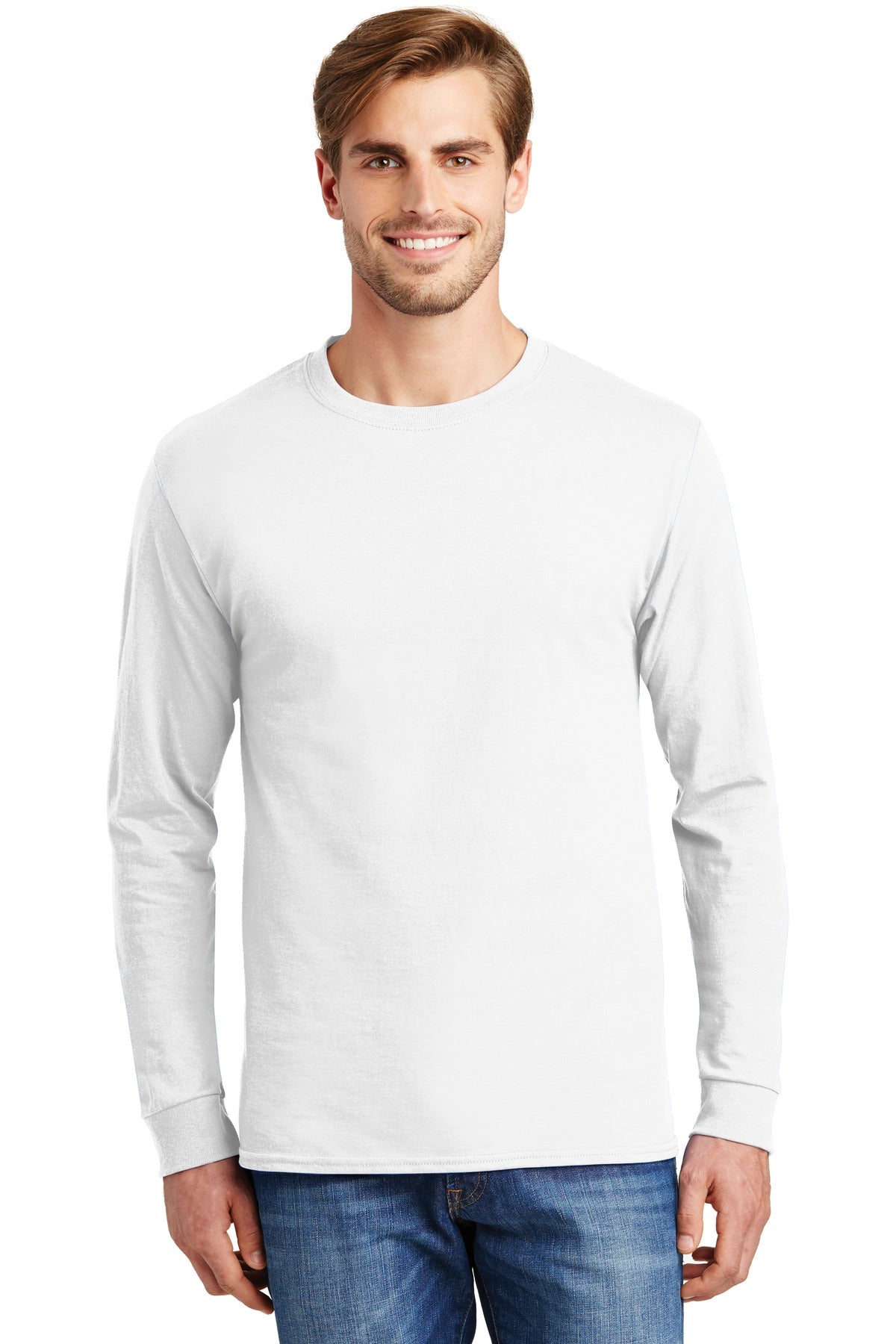 Hanes- Hanes® - Authentic 100% Cotton Long Sleeve T-Shirt. 5586-Medtech- 11