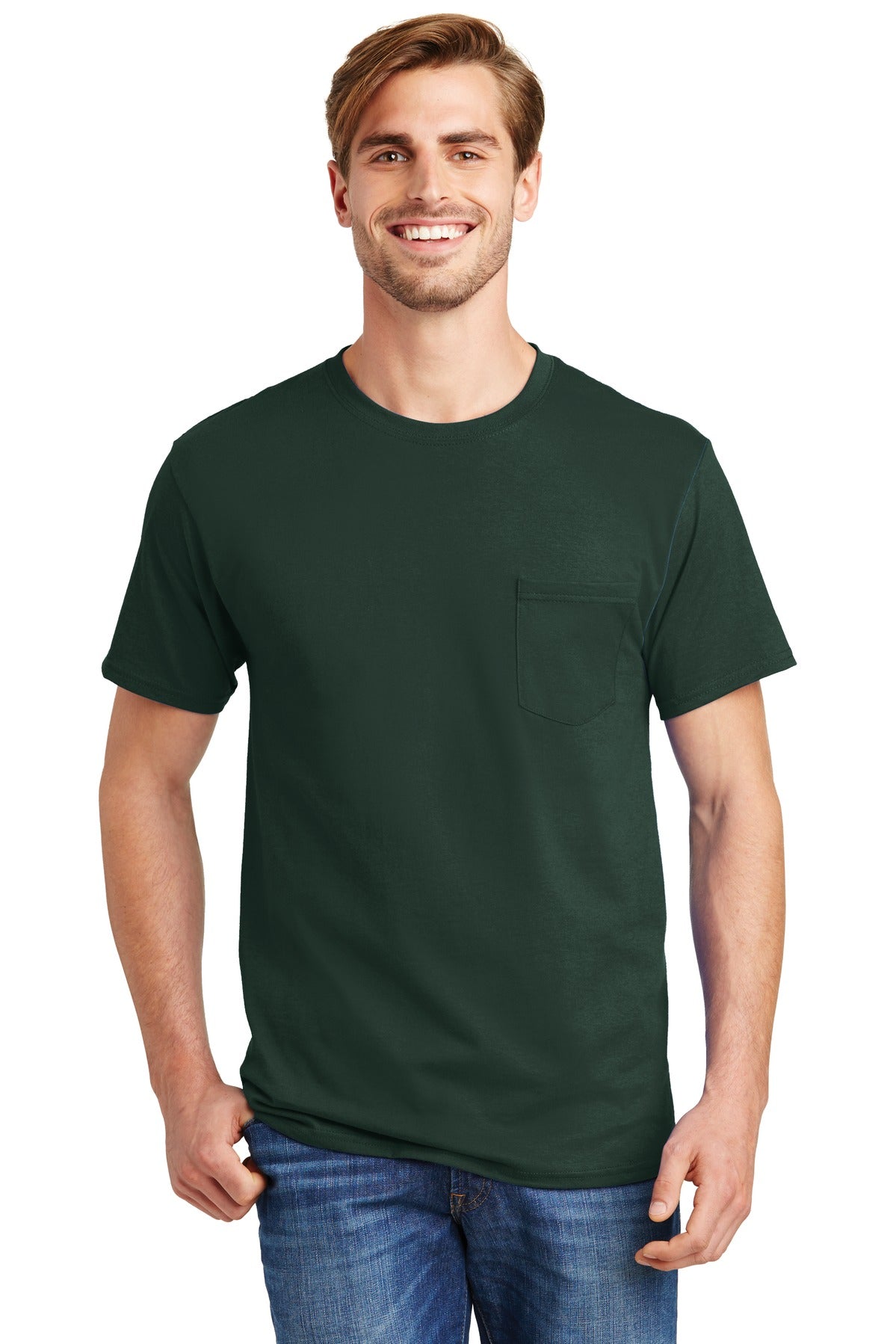 Hanes- Hanes® - Authentic 100% Cotton T-Shirt with Pocket. 5590-Medtech- 3