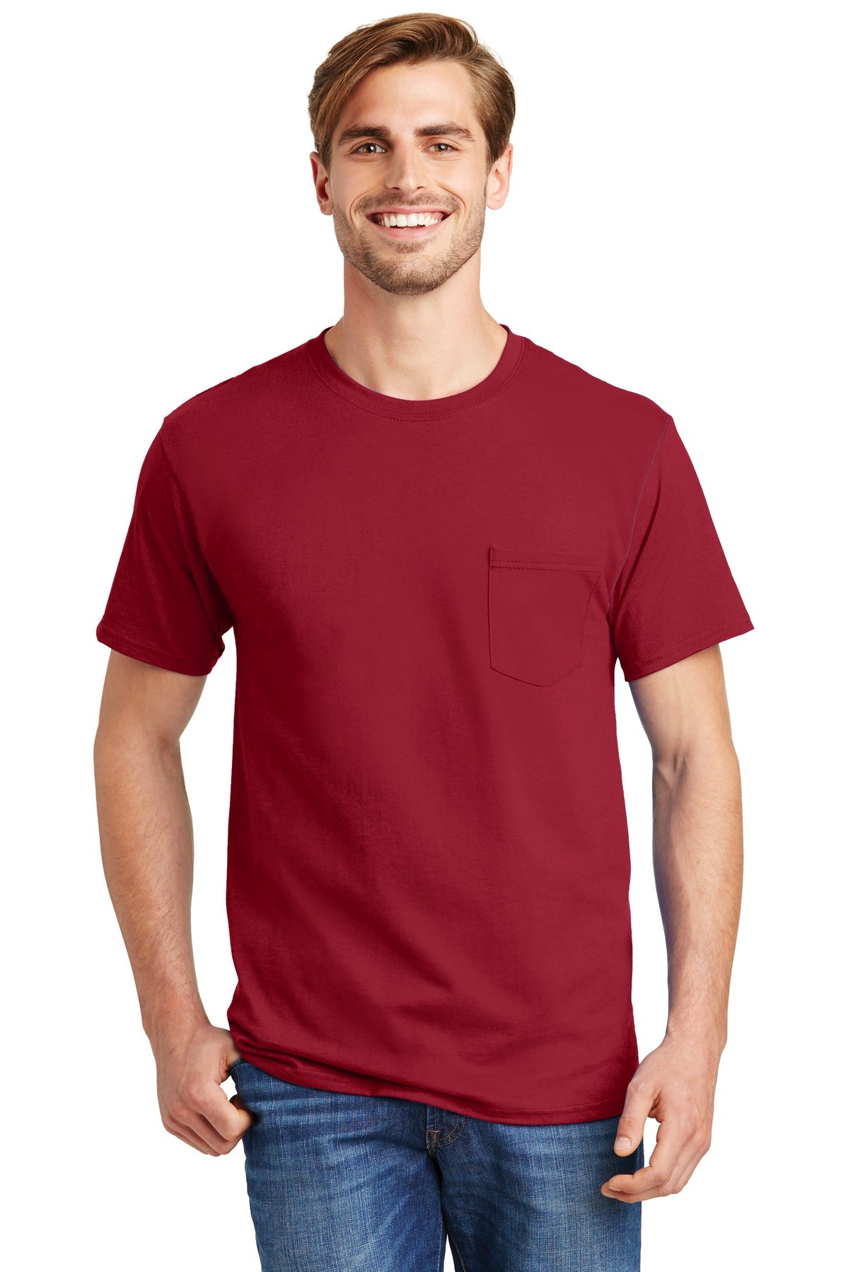 Hanes- Hanes® - Authentic 100% Cotton T-Shirt with Pocket. 5590-Medtech- 4