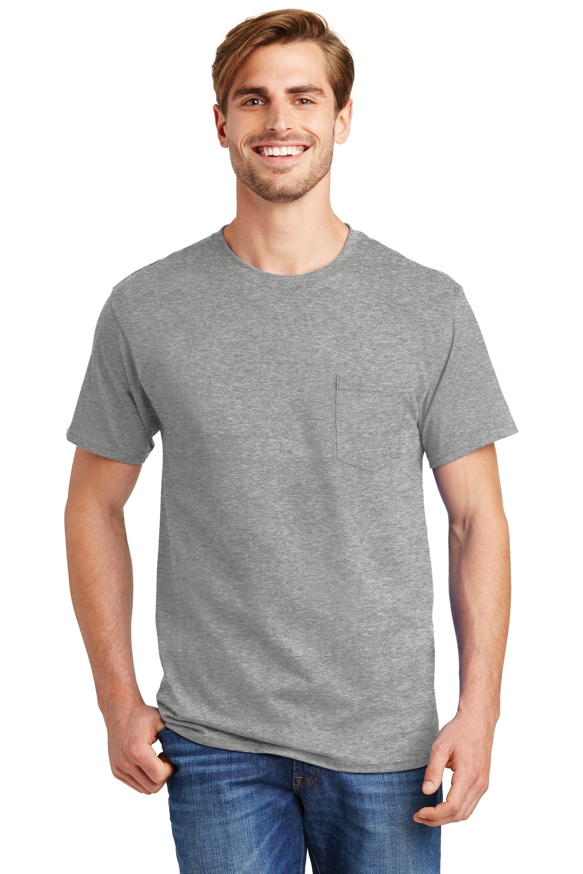 Hanes- Hanes® - Authentic 100% Cotton T-Shirt with Pocket. 5590-Medtech- 6