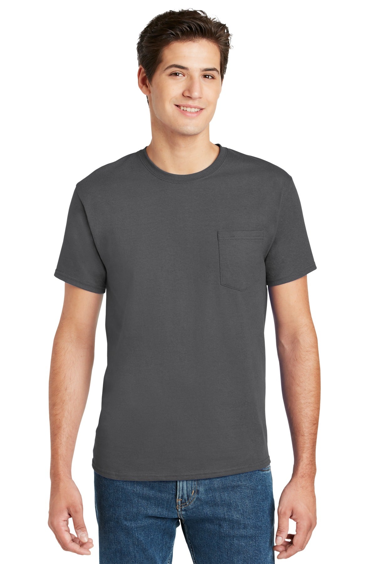 Hanes- Hanes® - Authentic 100% Cotton T-Shirt with Pocket. 5590-Medtech- 9