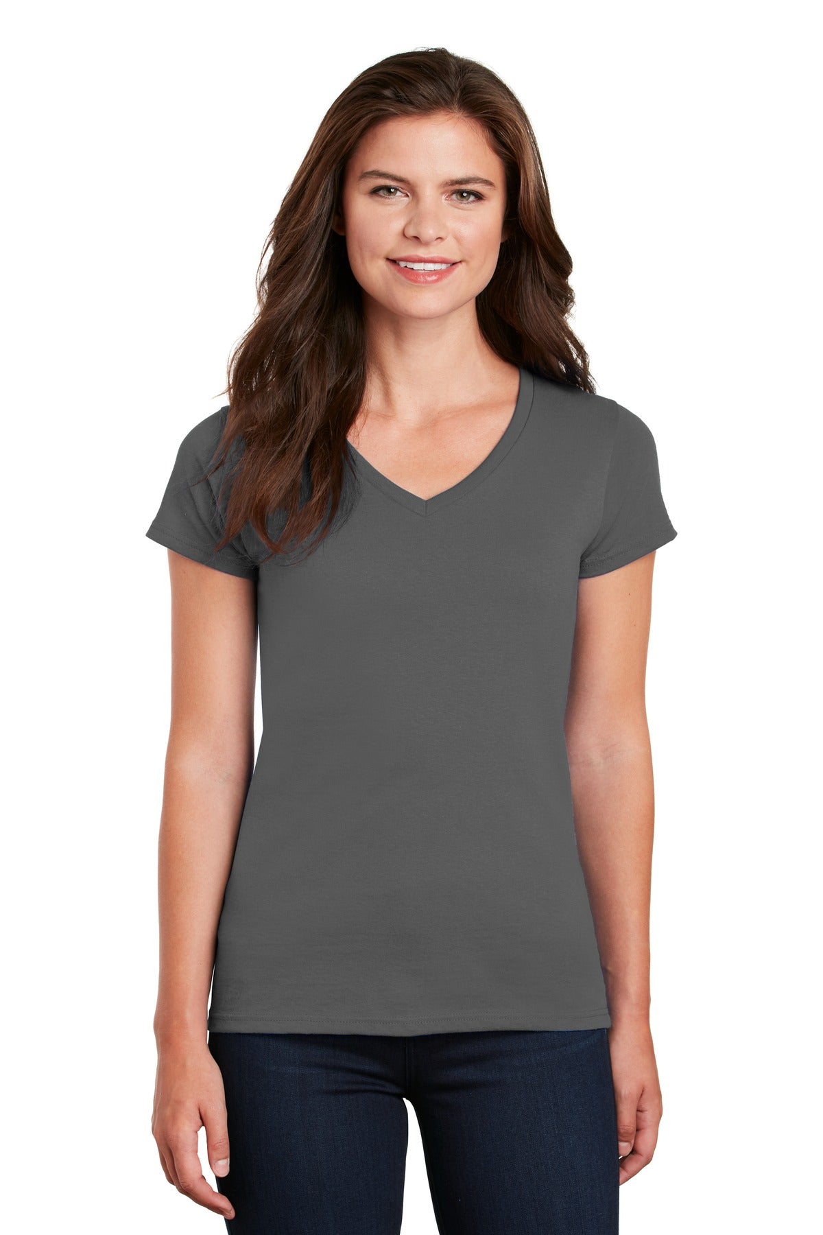 Gildan- Gildan® Women's Heavy Cotton™ 100% Cotton V-Neck T-Shirt. 5V00L-Medtech- 3