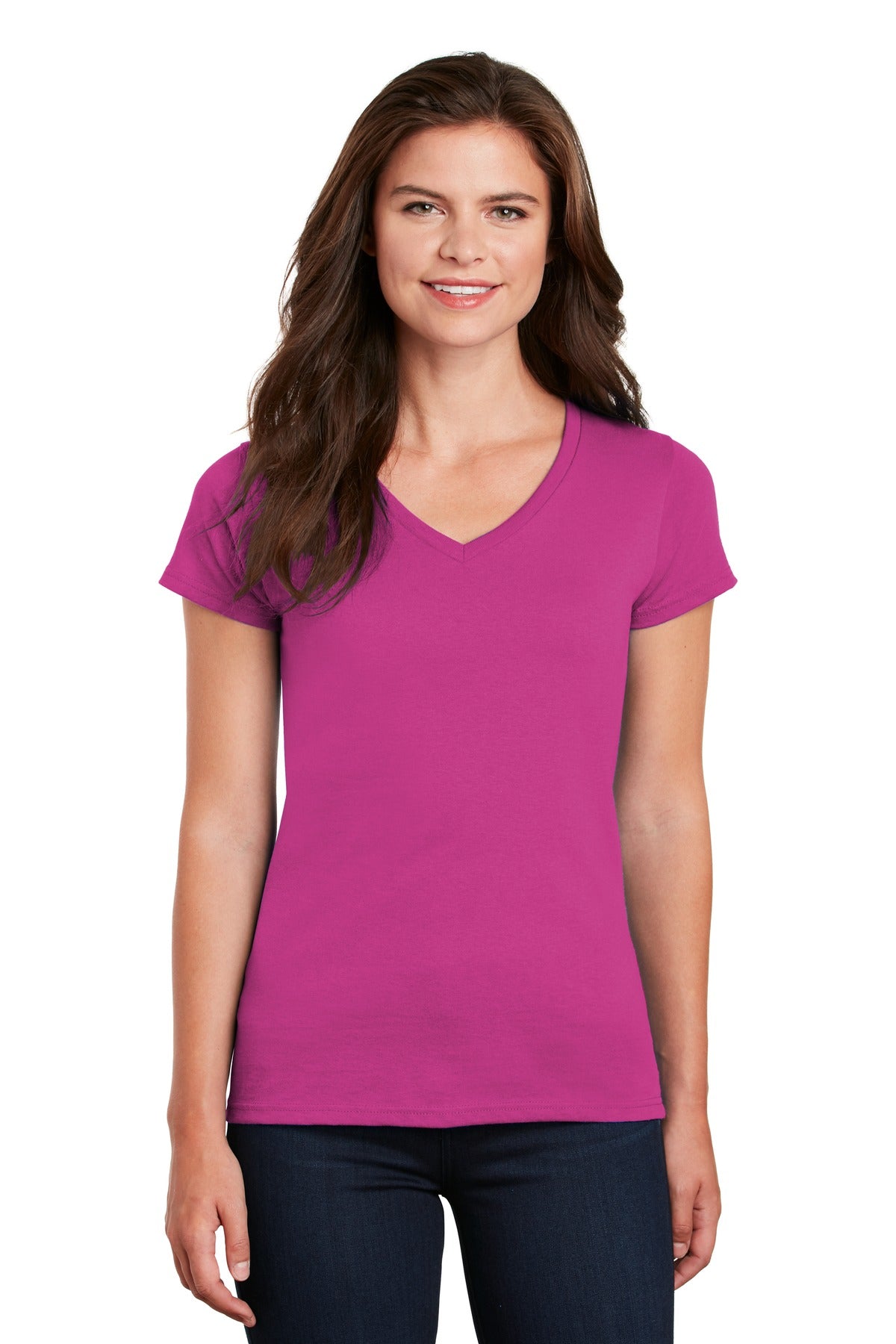 Gildan- Gildan® Women's Heavy Cotton™ 100% Cotton V-Neck T-Shirt. 5V00L-Medtech- 5