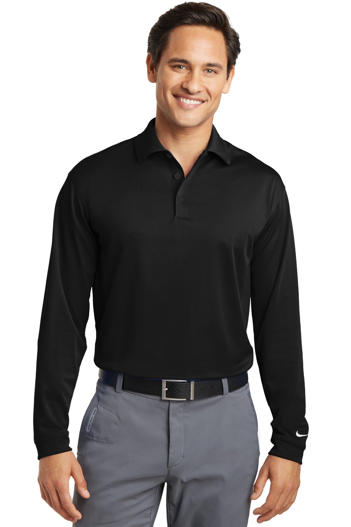 Nike- Nike Tall Long Sleeve Dri-FIT Stretch Tech Polo. 604940-Medtech- 2