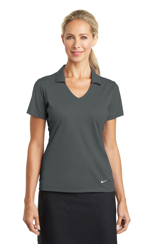 Nike- Nike Women's Dri-FIT Vertical Mesh Polo. 637165-Medtech- 1