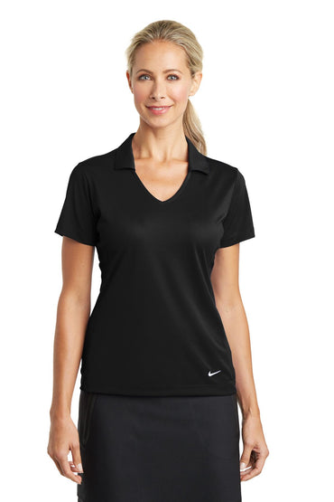 Nike- Nike Women's Dri-FIT Vertical Mesh Polo. 637165-Medtech- 2