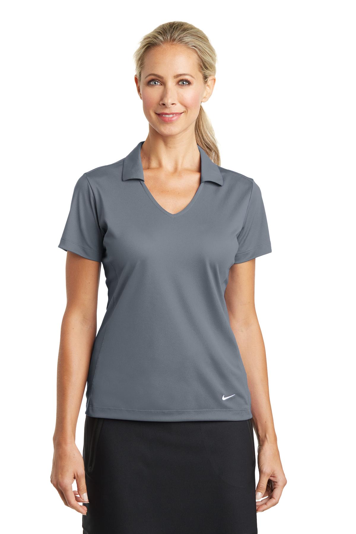 Nike- Nike Women's Dri-FIT Vertical Mesh Polo. 637165-Medtech- 5