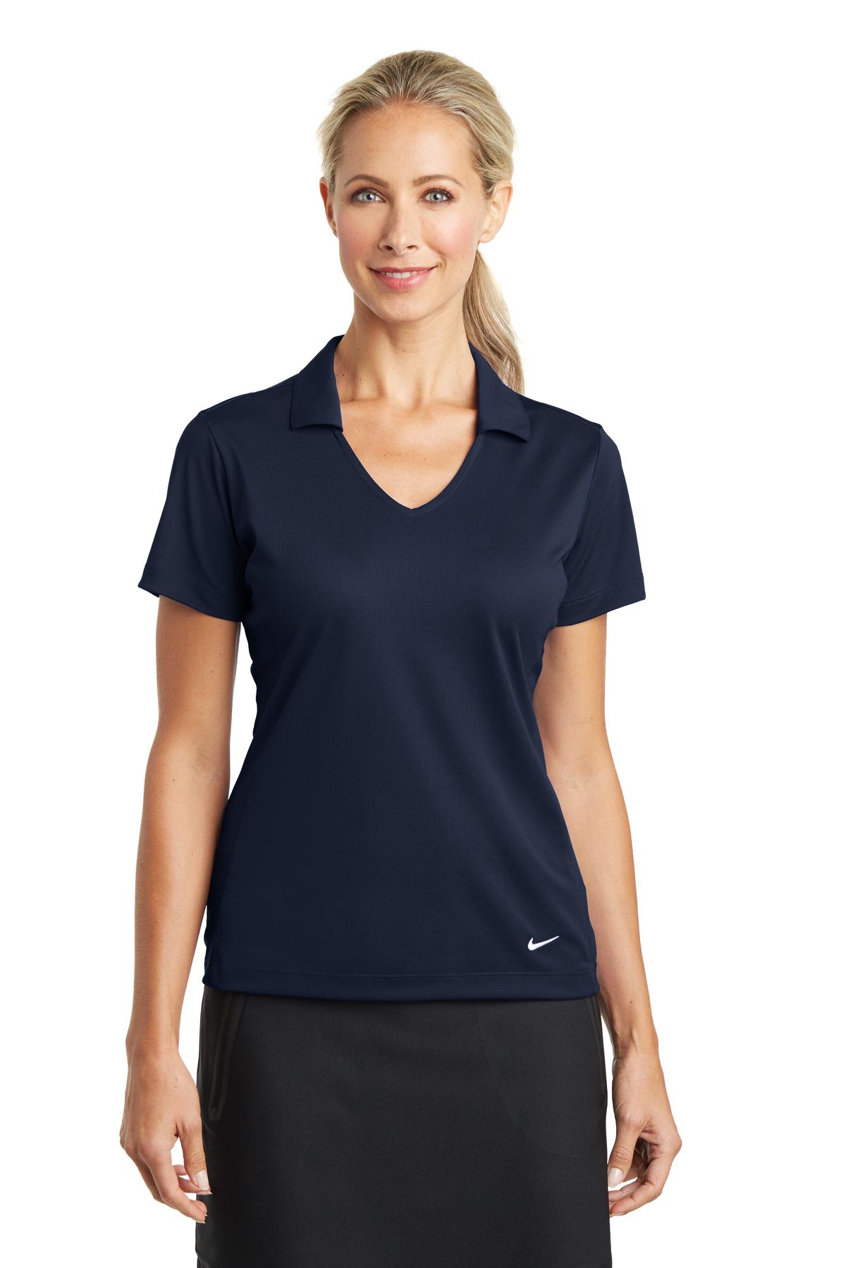 Nike- Nike Women's Dri-FIT Vertical Mesh Polo. 637165-Medtech- 8