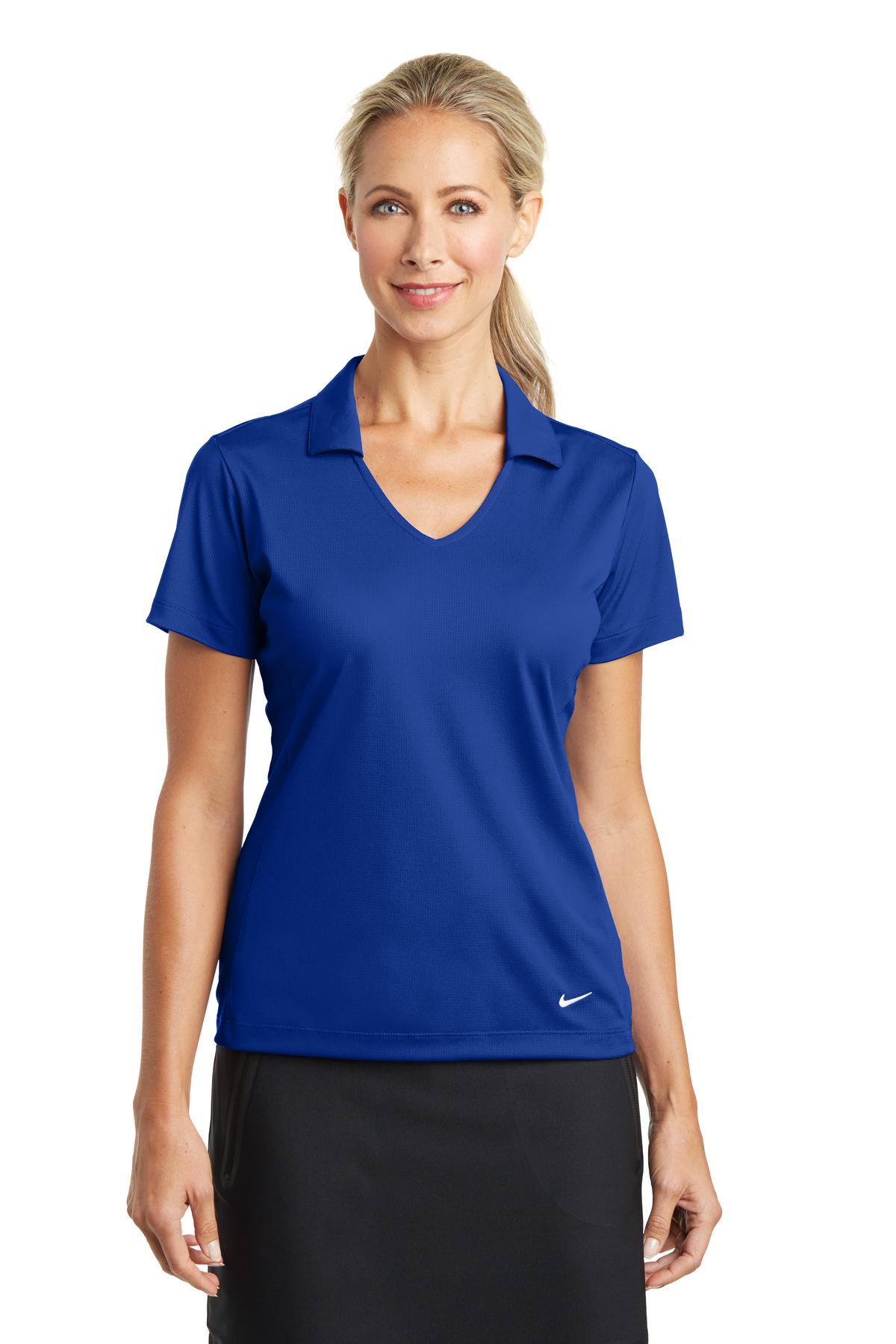 Nike- Nike Women's Dri-FIT Vertical Mesh Polo. 637165-Medtech- 9