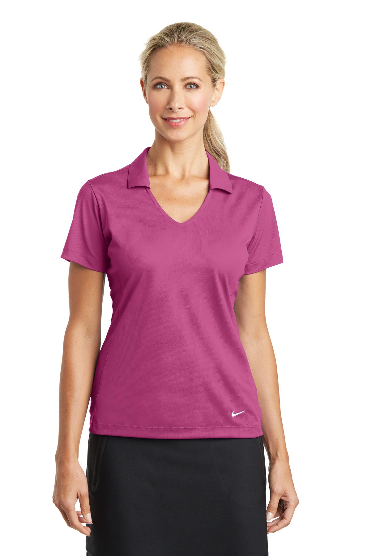 Nike- Nike Women's Dri-FIT Vertical Mesh Polo. 637165-Medtech- 10