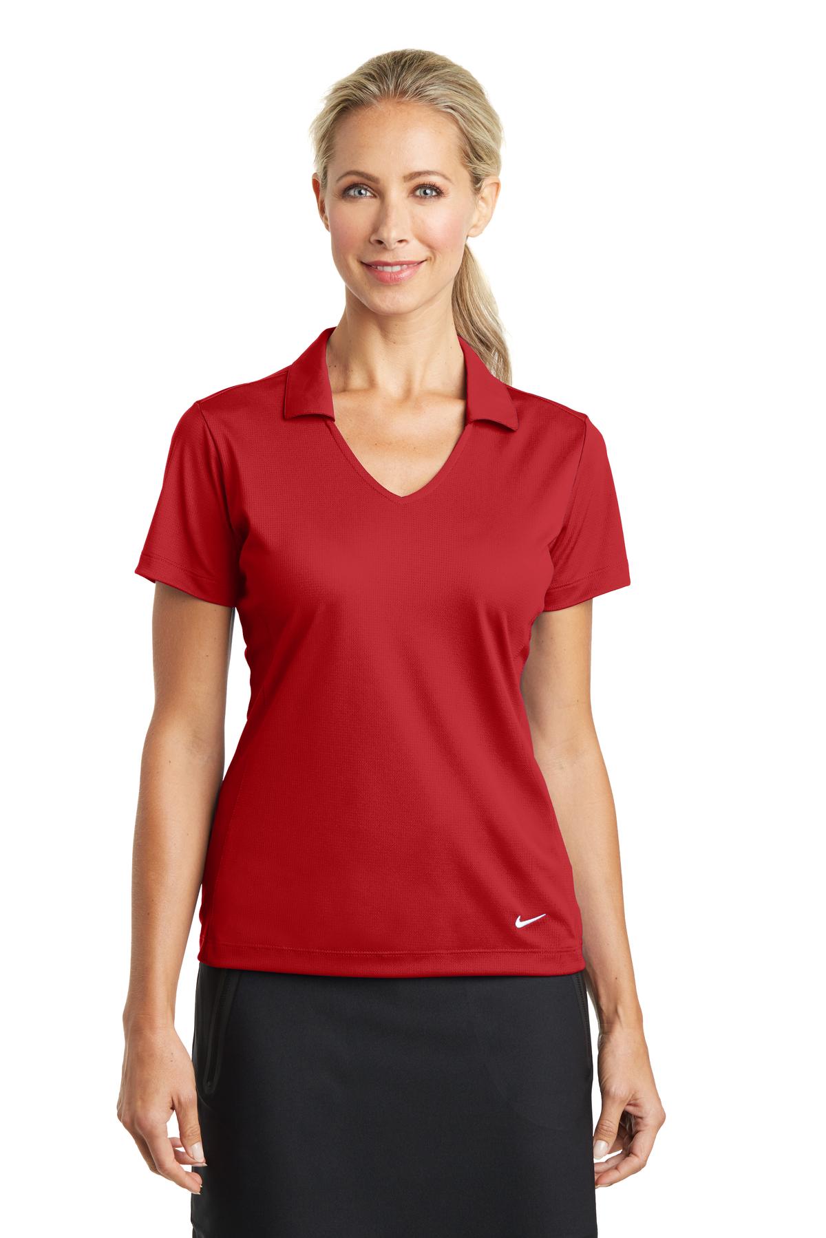 Nike- Nike Women's Dri-FIT Vertical Mesh Polo. 637165-Medtech- 11